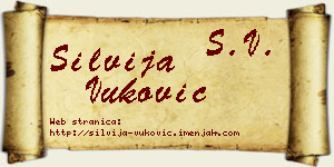Silvija Vuković vizit kartica
